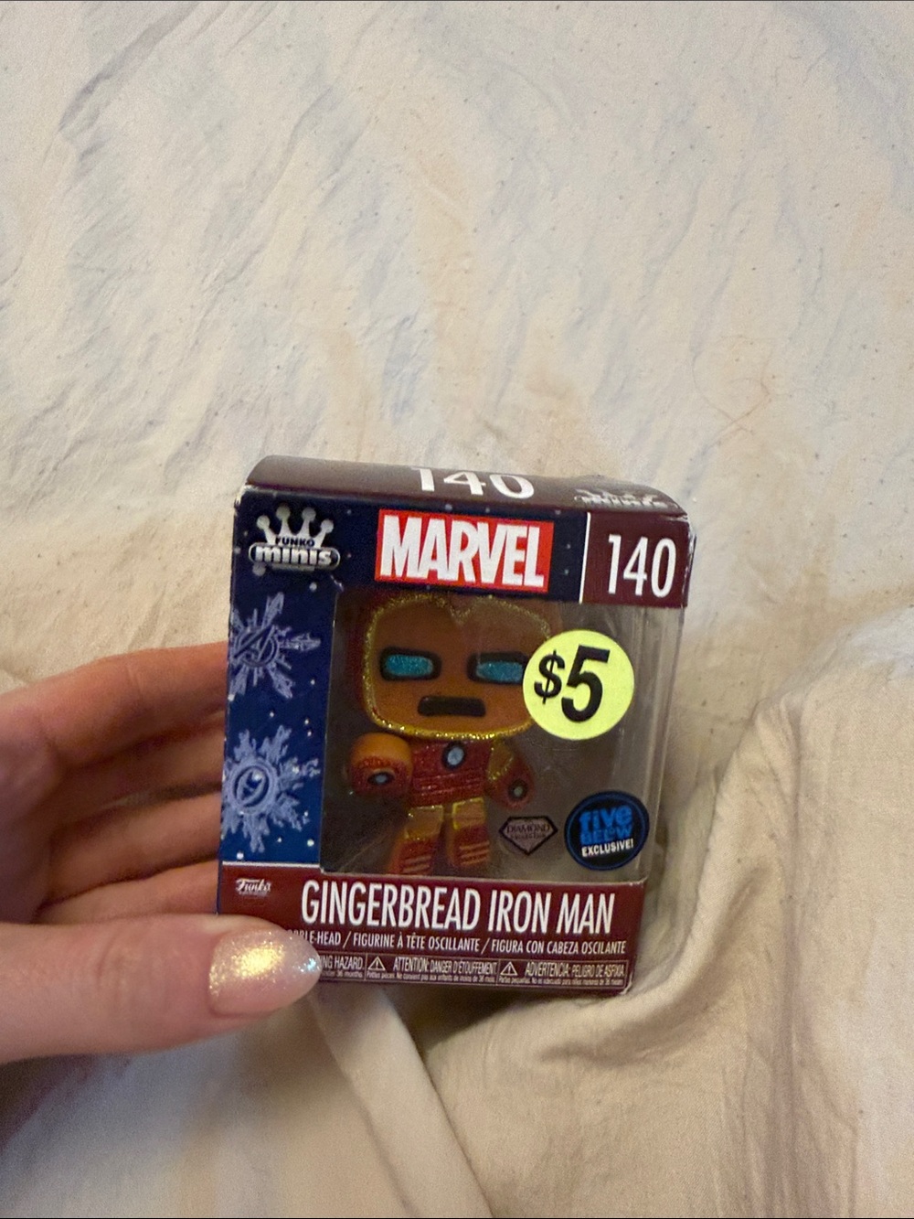 Funkopop mini marvel gingerbread iron man brand new